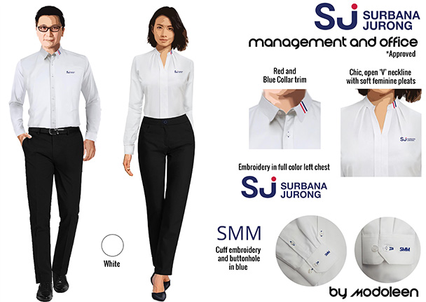 Surbana Jurong minimalist uniform moodboard by Modoleen