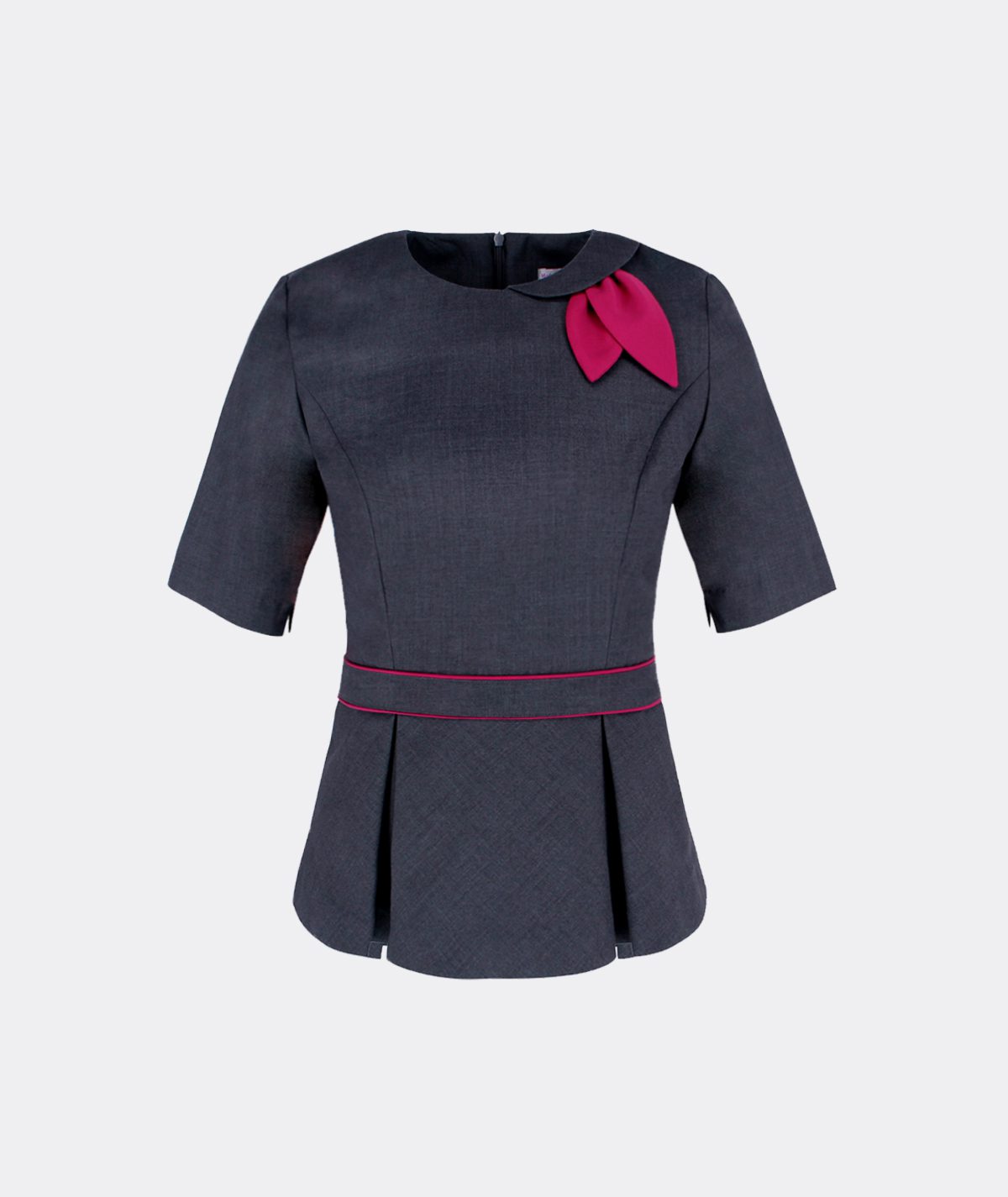 Fashionable Uniform Blouse Peplum Modoleen
