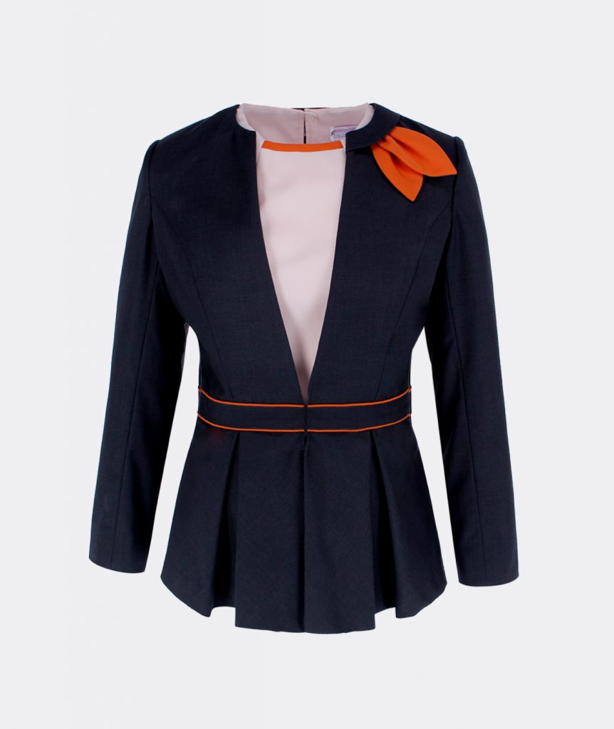 Chic Front Office Uniform in Peplum style - Modoleen