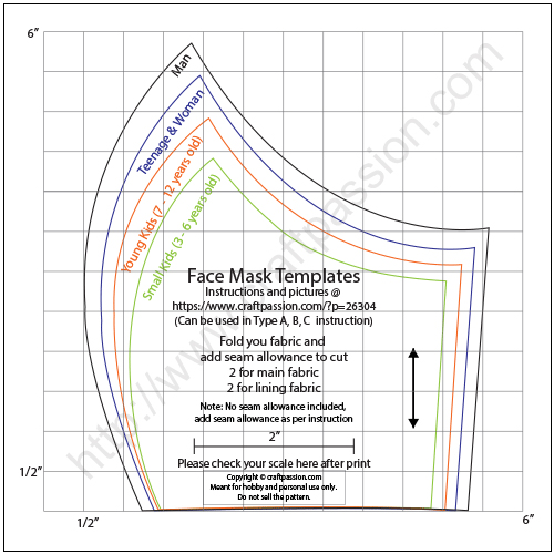 Craft passion masks how to make fabric mask cloth mask diy cloth mask pattern copy