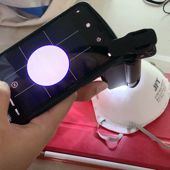 N95 blow up surface x50 magnify