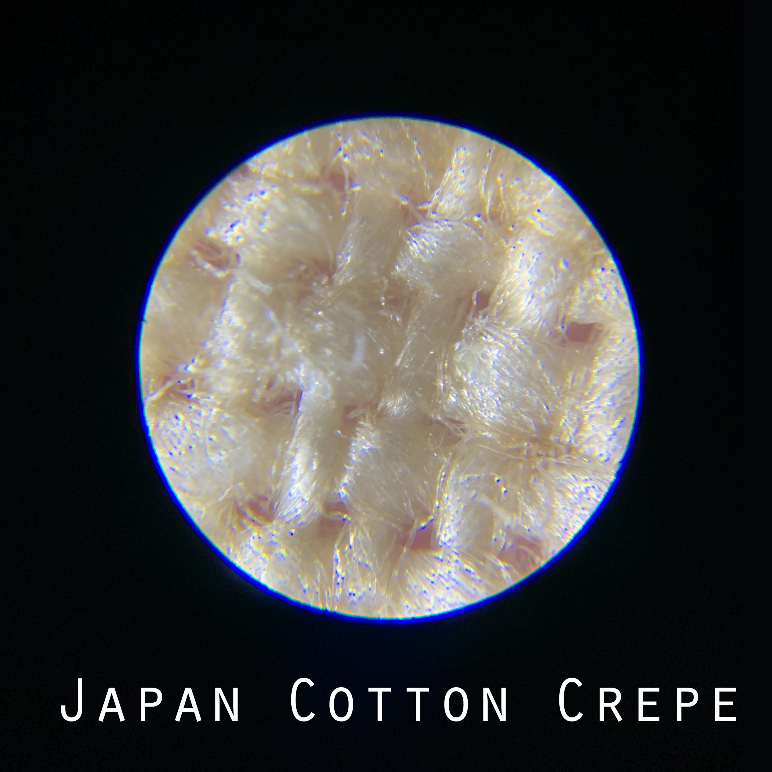 x50 magnify fabric surface japan cotton crepe