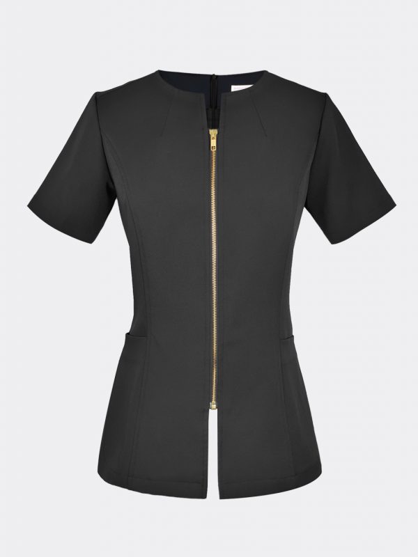 Modern Fashion Metal Zip Blouse
